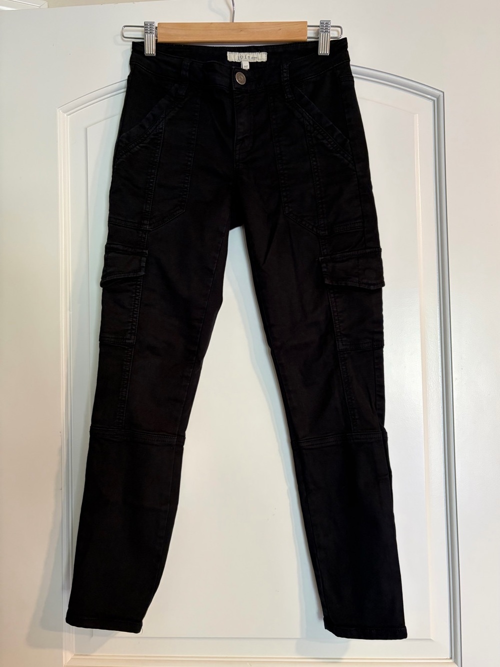 Joie Black Skinny Cargo Jeans Size 24